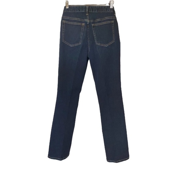 Boston Proper Paris Slim Boot Cut Sz 6 Dark Wash, 10” rise, 14.5” Waist Ins. 32” - Picture 6 of 12